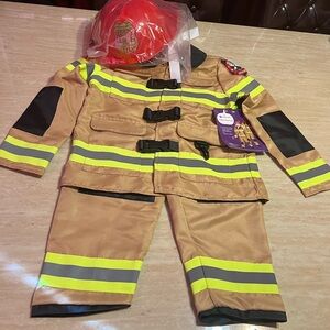 Kids Firefighter Costume with Helmet